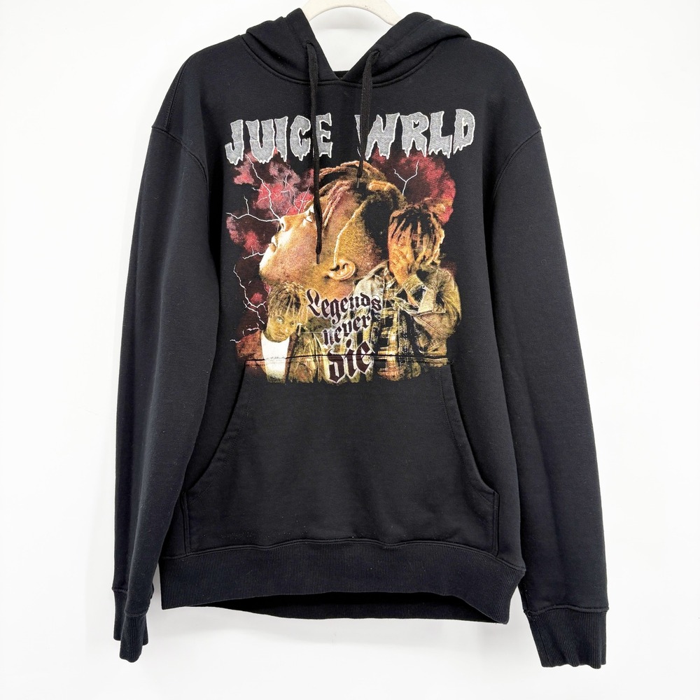 Juice Wrld Day 2023 Chicago Streetwear Graphic Rap Merch RIP Hoodie Size L